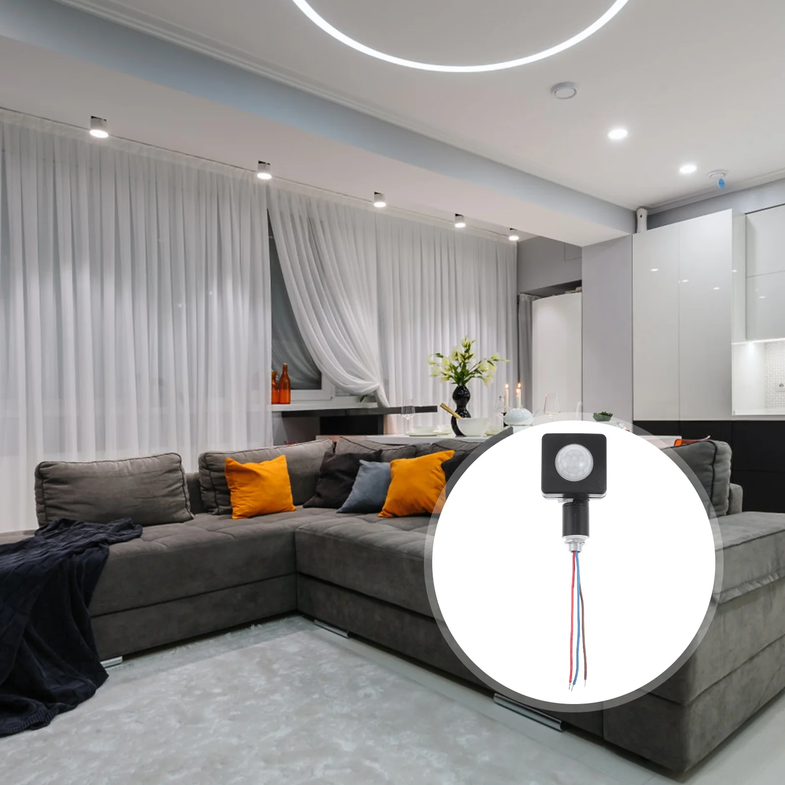 

Infrared Pir Motion Sensor LED Mini Wall Lamp Night Auto Sensor Security Light for Indoor Kitchen Hallway Bedroom