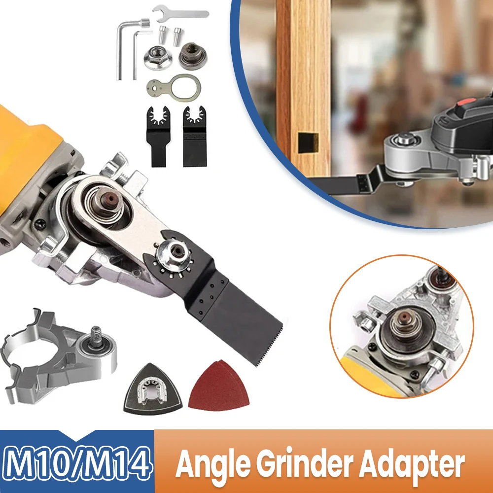 

M10 M14 Grinder Polisher Angle Grinder Conversion Universal Head Adapter for 100mm 115mm 125mm Angle Polishing Tool Accessories