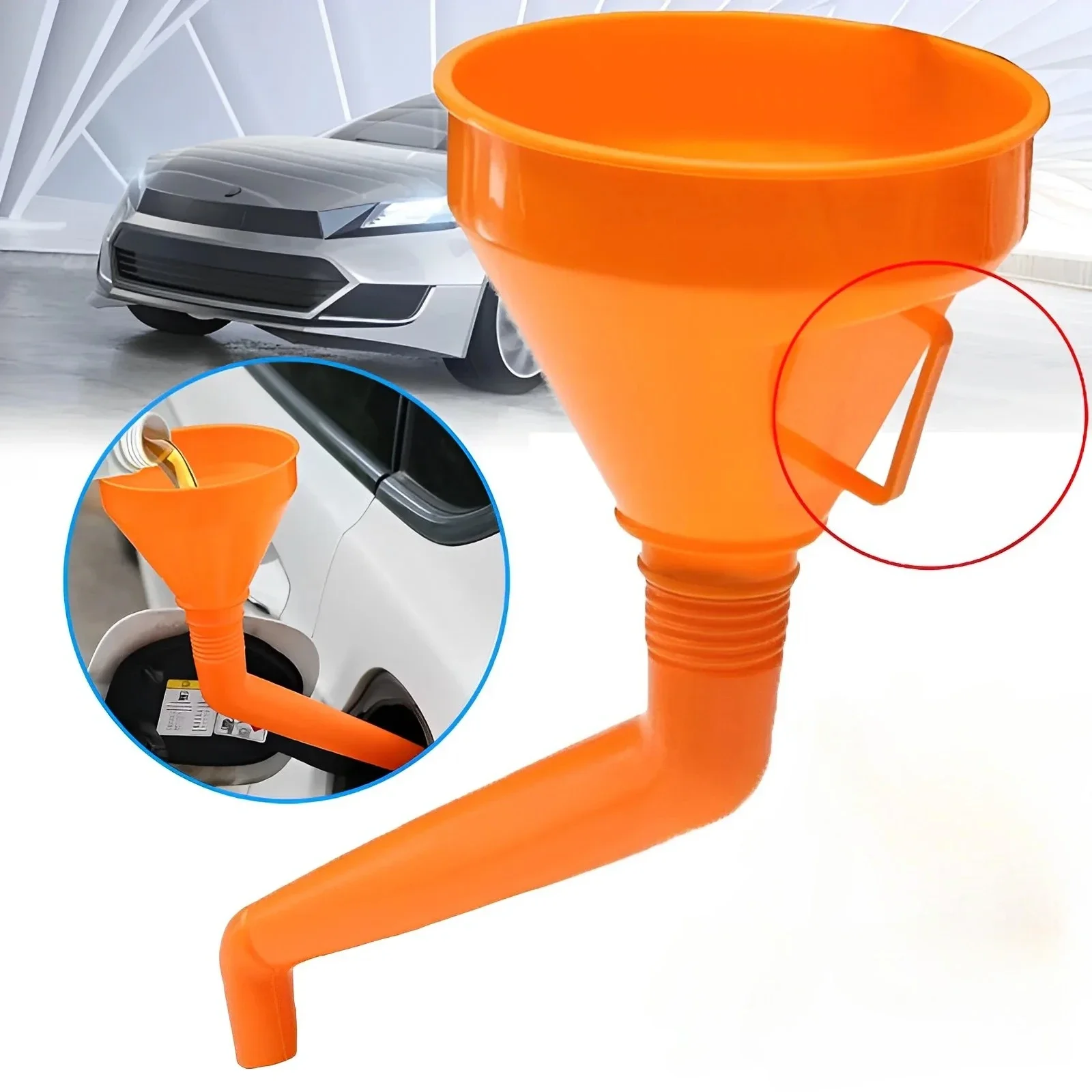 

Refueling Funnel with Filter Detachable Hose Car Motorcycle Refuel Engine Oil Funnel Long Mouth Funnels Car Repair Filling Tools
