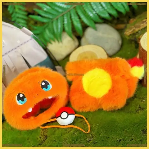 Kawaii Labubu dockkläder Tecknad Charmander Squirtle ett stycke med ryggsäck Mini plysch dockkläder mode docktillbehör 8 best sales anime plyschdockakläder - №2