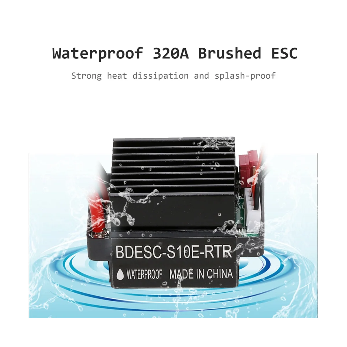 RC เรือ & เรือ r/c งานอดิเรก6-12V มอเตอร์แปรงควบคุมความเร็วมอเตอร์ ESC 320A แปรงตัวควบคุมความเร็วสำหรับรถเรือ RC