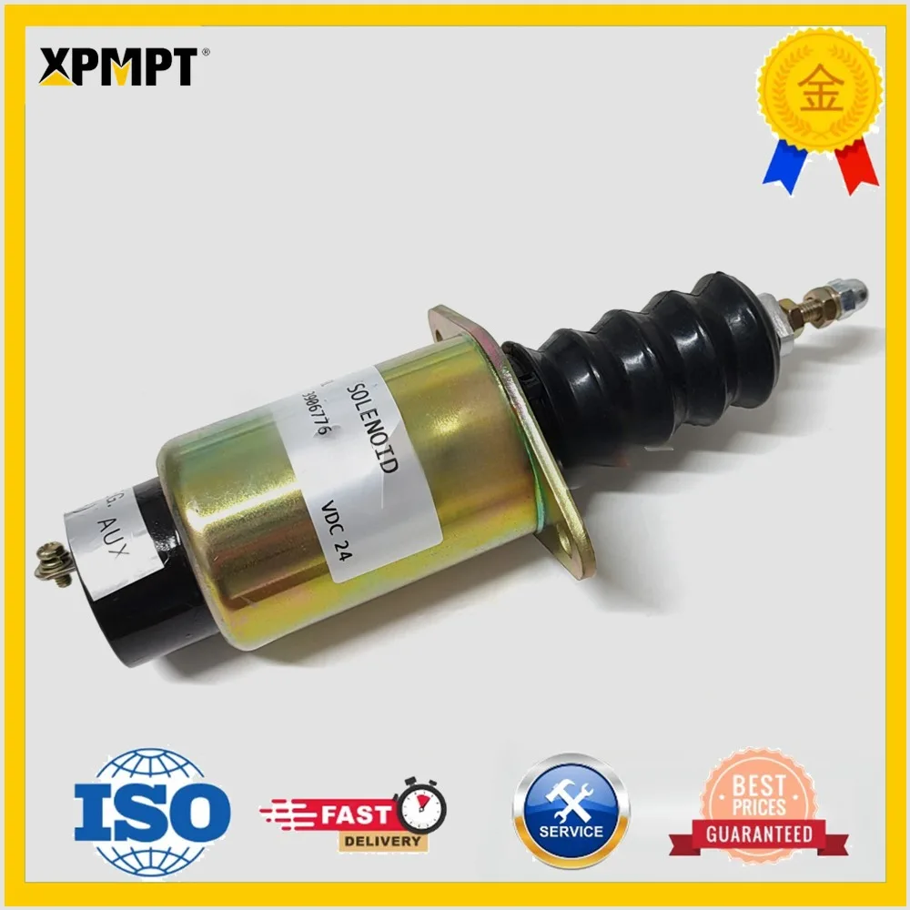 New 3906776 SA-3151-24 24V Fuel Stop Solenoid For Generator