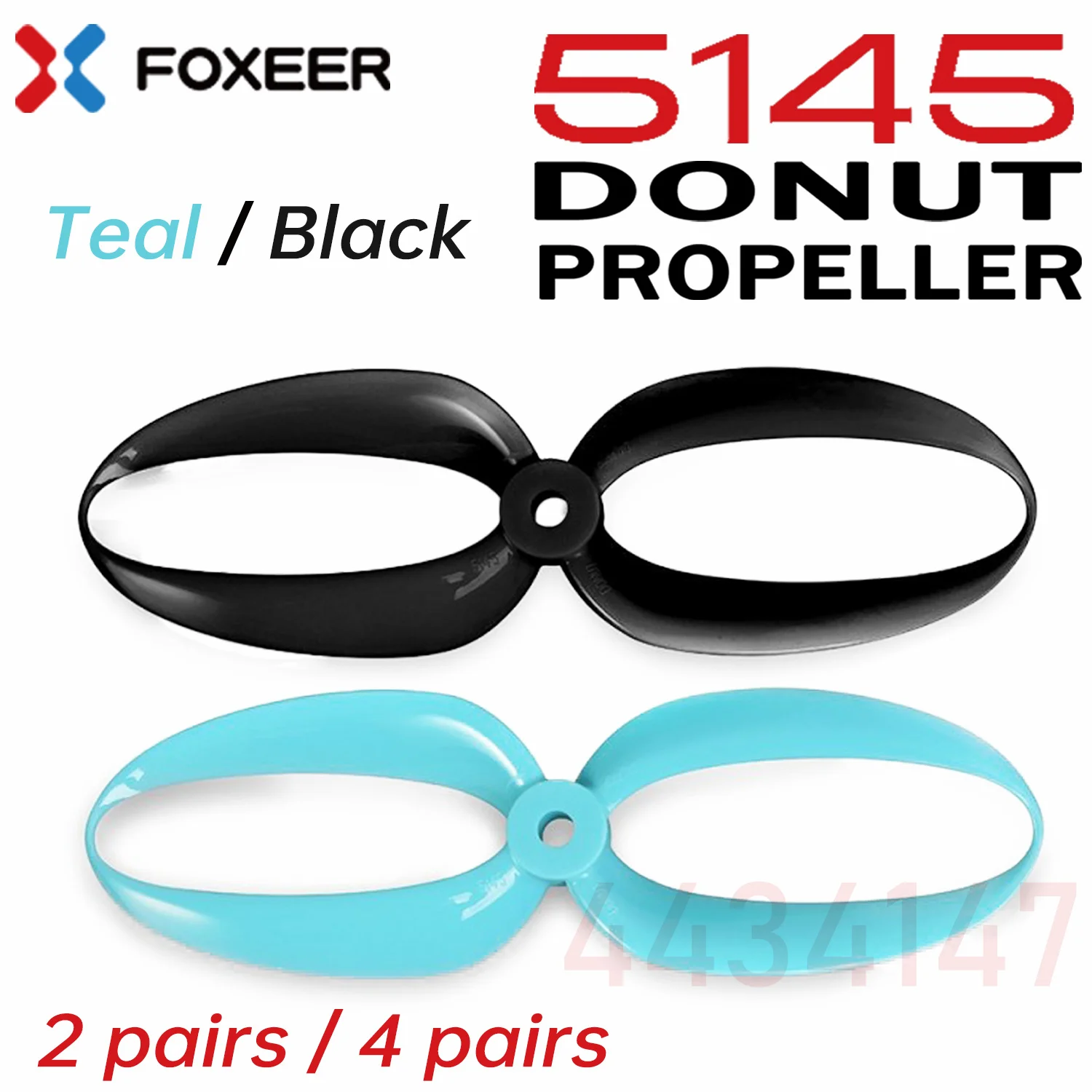 2 pair / 4 pair Foxeer Donut 5145 5.1 inch Propeller CW CCW For FPV Freestyle Drone Quadcopter Updated version Prop