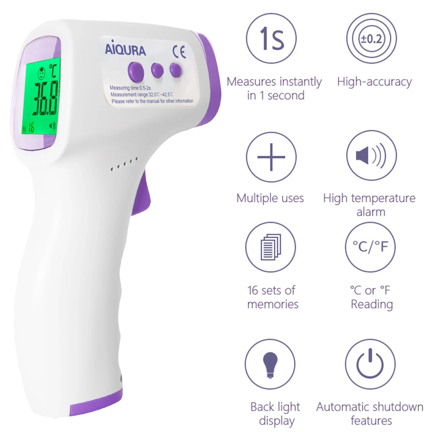 Stirn digitales Thermometer berührungs loses Infrarot medizinisches Thermometer Körper temperatur Fieber Messwerk zeug für Baby Erwachsene