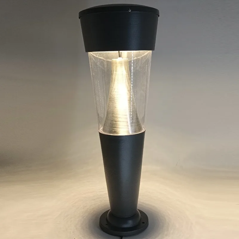 Community villa European aluminum profile Chinese modern outdoor landscape solar garden light