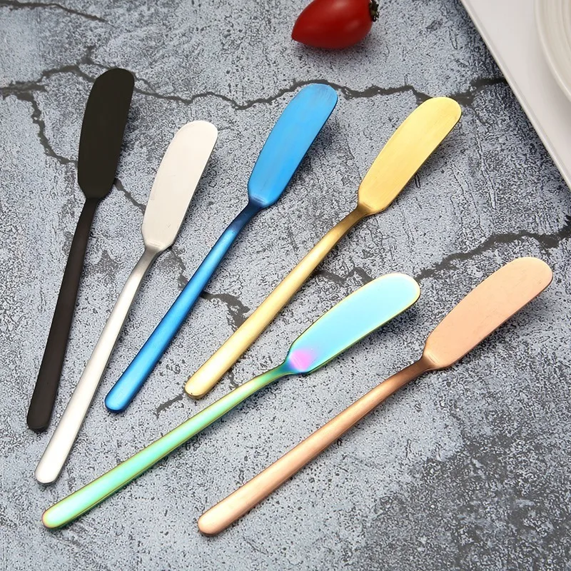 304 Stainless Steel Butter Knife Butter Spatula Jam Knife Smeared Ceese Knife Creative Tableware