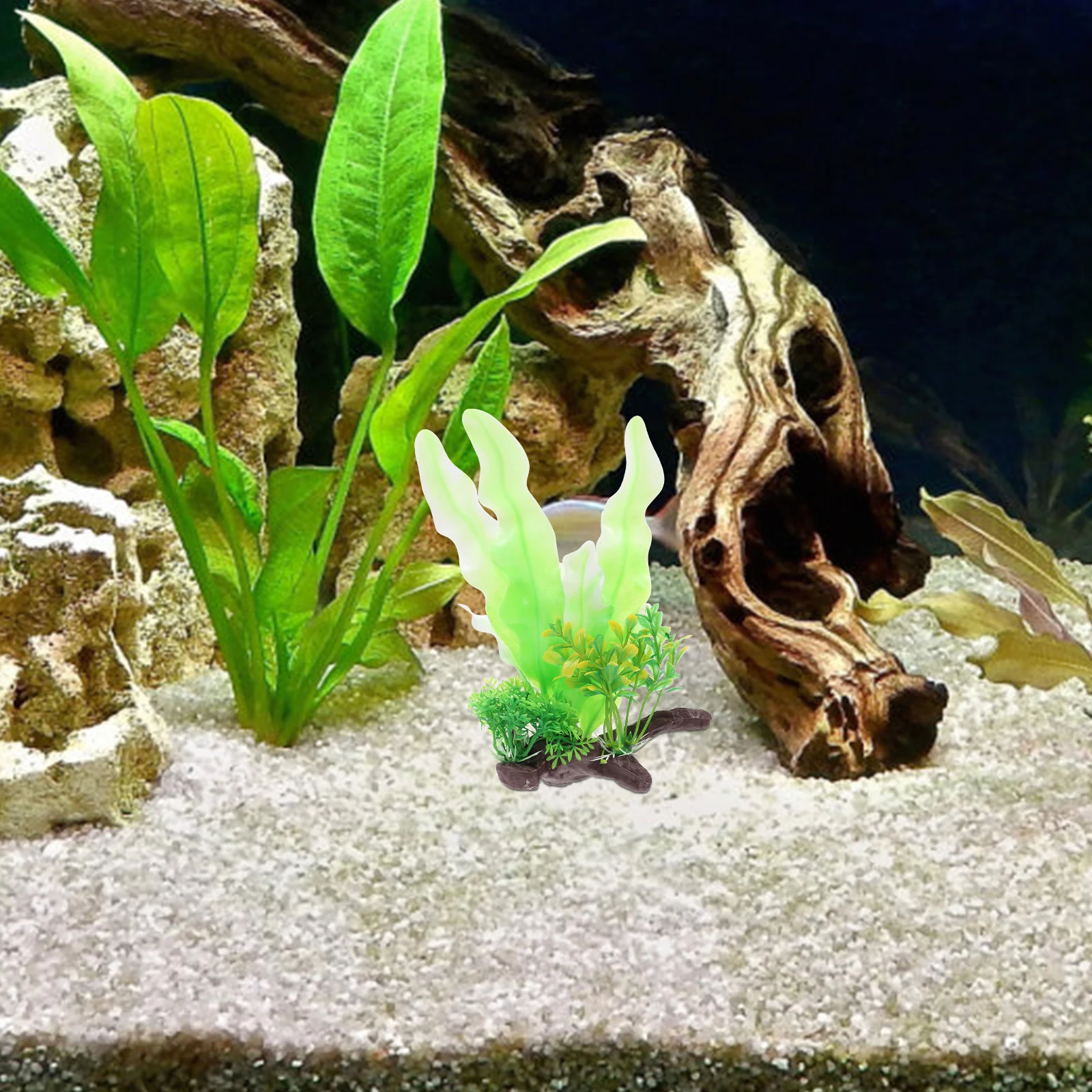 

Artificial Water Grass Fish Tank Decor Lifelike Simulation Adornment Aquarium Landscape Decoration Safe High-Grade Pe Material