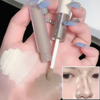 2 in 1 브라운 브론저 컨투어링 스틱 방수 액체 텍스처 하이라이터 섀도우 컨투어링 펜슬 페이스 브라이트닝 화장품