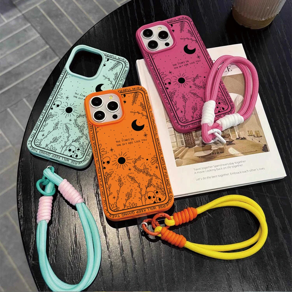 Funda de silicona mate con est - Phone Cases With Straps reseña y precio