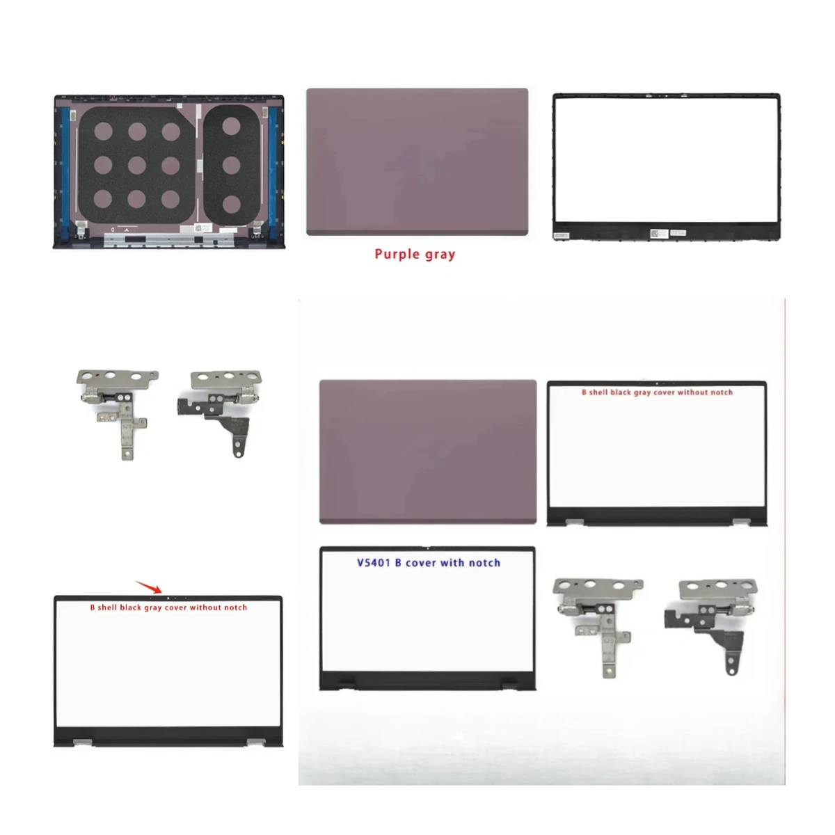 New Suitable for  Vostro 14 Achievement 5401 5402 5405 Laptop LCD Back Cover/Front Panel Top Cover Hinge ABCD Cover