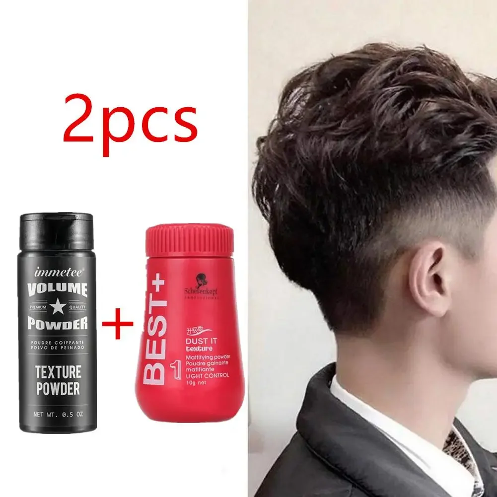 2pcs Fluffy Powder Hair Powder Spray For Thin Hair - Oil Absorbing And Volumizing Hair Cream