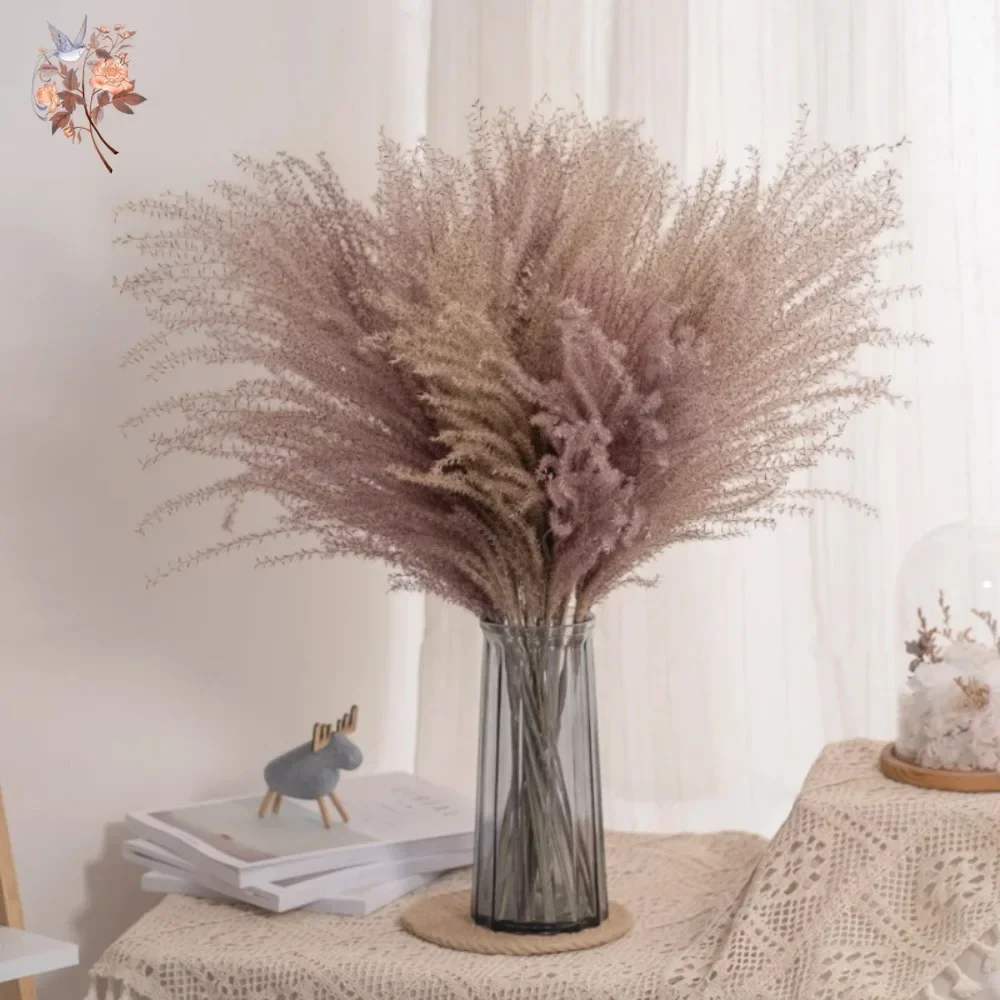 30Pcs Real Dried Reed Flower Bouquet Wedding Decoration Natural Pampas Grass Fleurs Sechees Artificial Plant Home New Year Decor