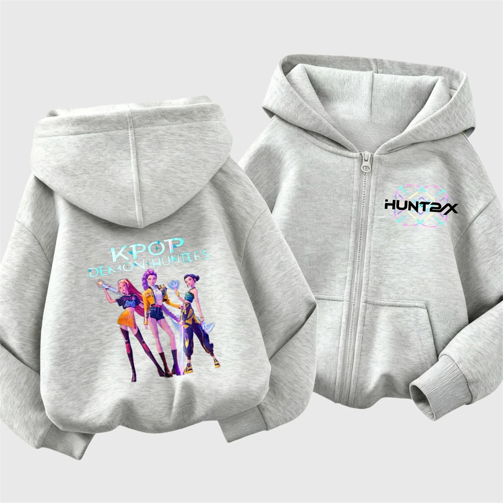 1-7Age الفتيات معاطف الموضة فضفاضة ملابس رياضية غير رسمية فيلم الكرتون أغطية رأس مطبوعة الأطفال الخريف مقنعين القمم ملابس خارجية #5