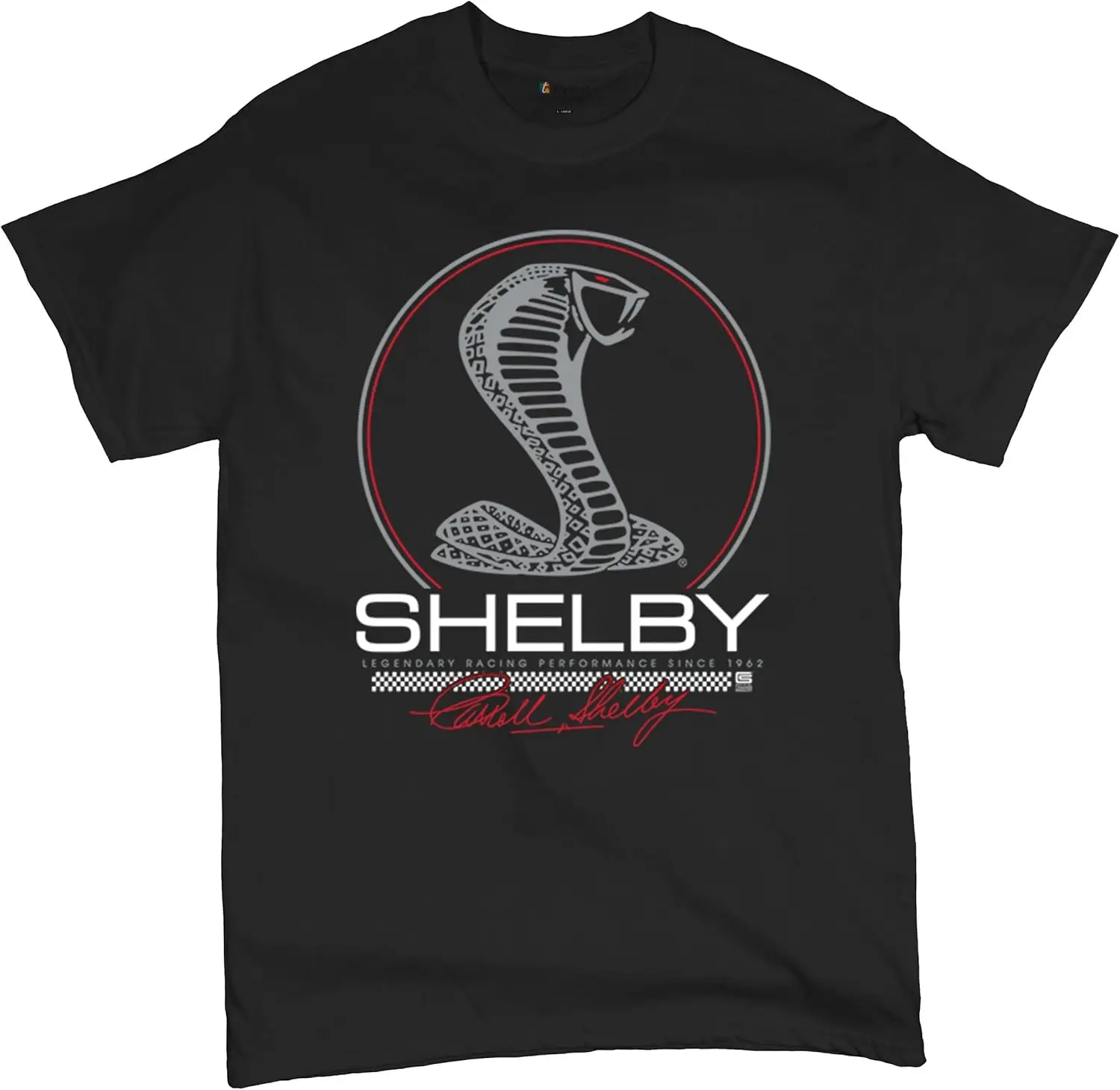 Shelby Cobra Legendary Racing Performance T-shirt American Classic Muscle Car GT500 GT Powered by Ford Men\'s Tee