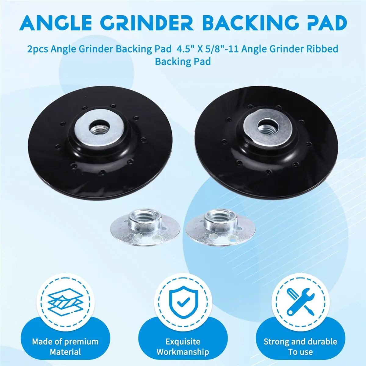 2PCS Angle Grinder Backing Pad Compatible with , , , 4.5
