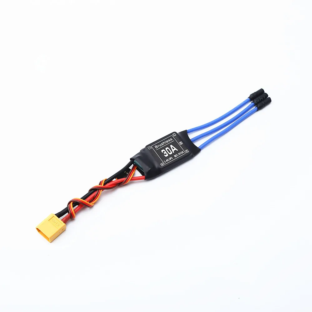 Controlador electrónico de velocidad 40A sin escobillas ESC 2-4S con 5V 3A UBEC 3,5 MM cabeza de plátano para RC FPV Quadcopter aviones helicóptero
