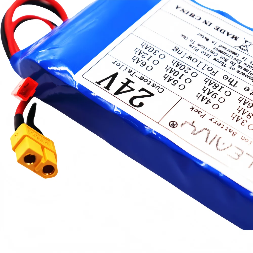 New 7S1P 24V 8000mAh18650 Lithium-ion Battery Pack Suitable for Scooters, Toys, and Bicycles with Built-in BMS and Charger