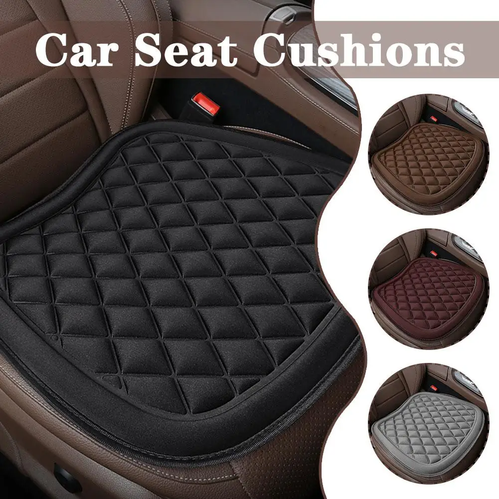 Car Seat Cushion Driver Seat Cushion With Comfort Memory Rubber Vehicles Seat Pad Foam & Cover Chair Home Non-Slip Office C F5T1