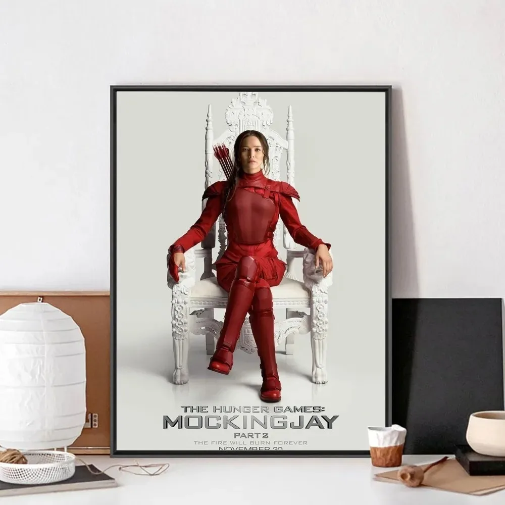 ملصق فيلم كلاسيكي لألعاب الجوع ، لوحة قماشية ، ملصق بدون إطار ، ورق بار للنادي ، فن جداري عتيق ، غرفة نوم والدراسة