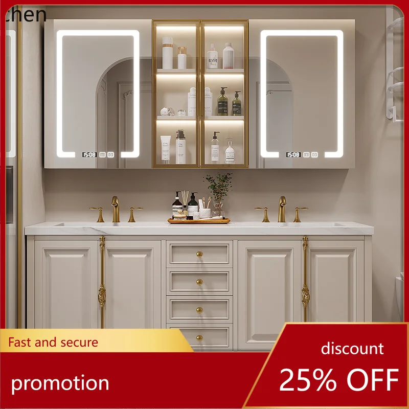 

HXL шкаф для ванной комнаты, комбинированный умный туалет из каменной плиты, двойной умывальник, умывальник, умывальник, ванная комната