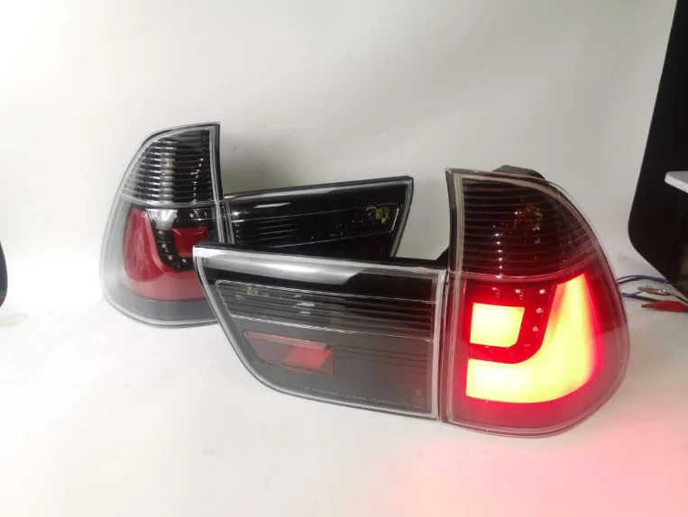 Lens Modification Upgrade 1998 -2006 for BMW X5 E53 Smoked Black Taillight Assembly Lens Headlight Assembly