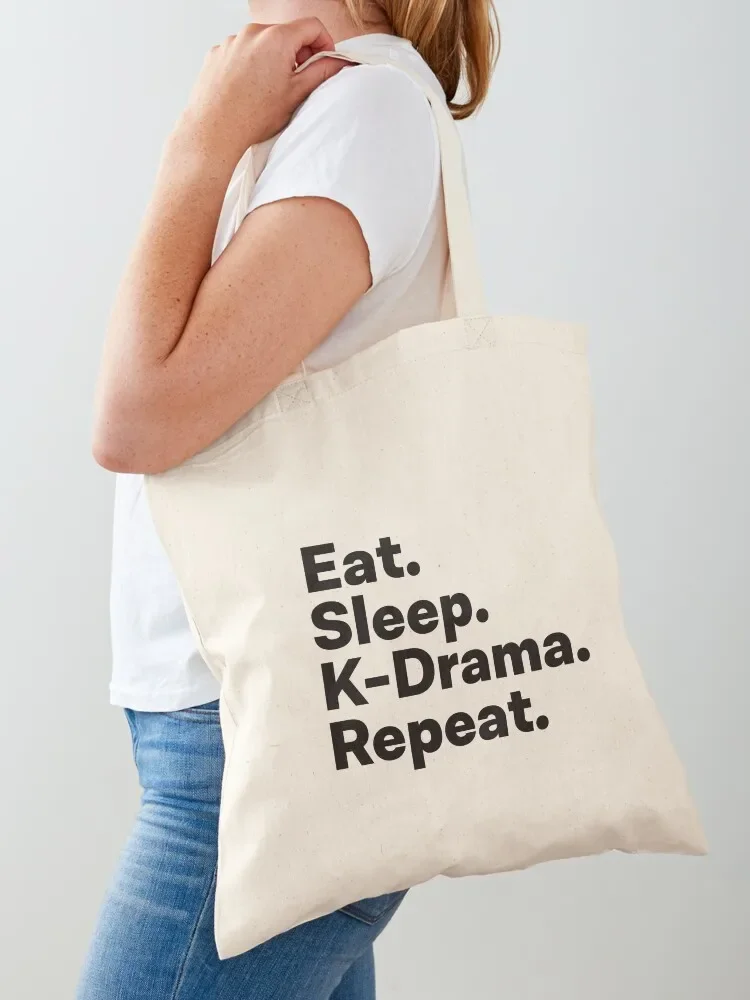 Eat Sleep K-Drama Repeat Tote Bag Gift bag Reusable bags Tote Bag