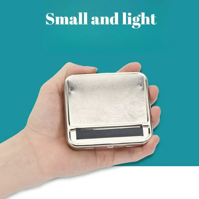 Cigarette Maker Personalized Metal Cigarette Case Small Operation Box Adjustable Semi-automatic Cigarette Paper Gadgets for Men