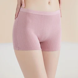 Large Size Boxer Shorts Women Cotton Soft Boyshorts Mid Waist Female Underwear Under Skirt Breathable Ladies Safety Short Pants