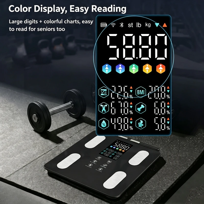 Smart Body Scales New Smart Body Composition Balance Scale Smart Bioimpedance Scale Digital Body Fat Weight Loss Scales
