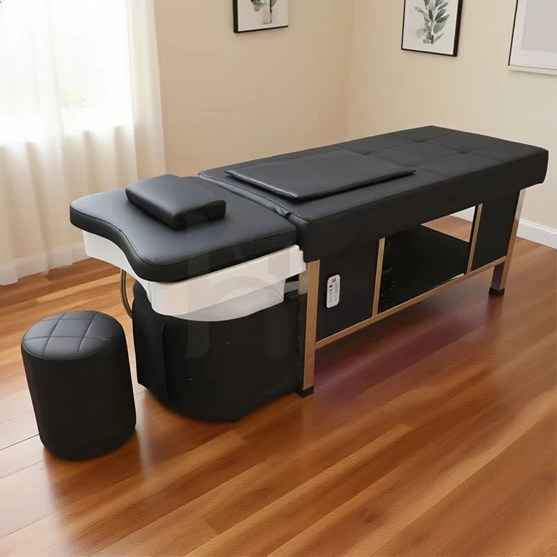 Multi-Function Japanese Head Spa Massaging Shampoo Bed Modern for Therapeutic Hair Wash for Hair Salon Use Inspired Thai Massage