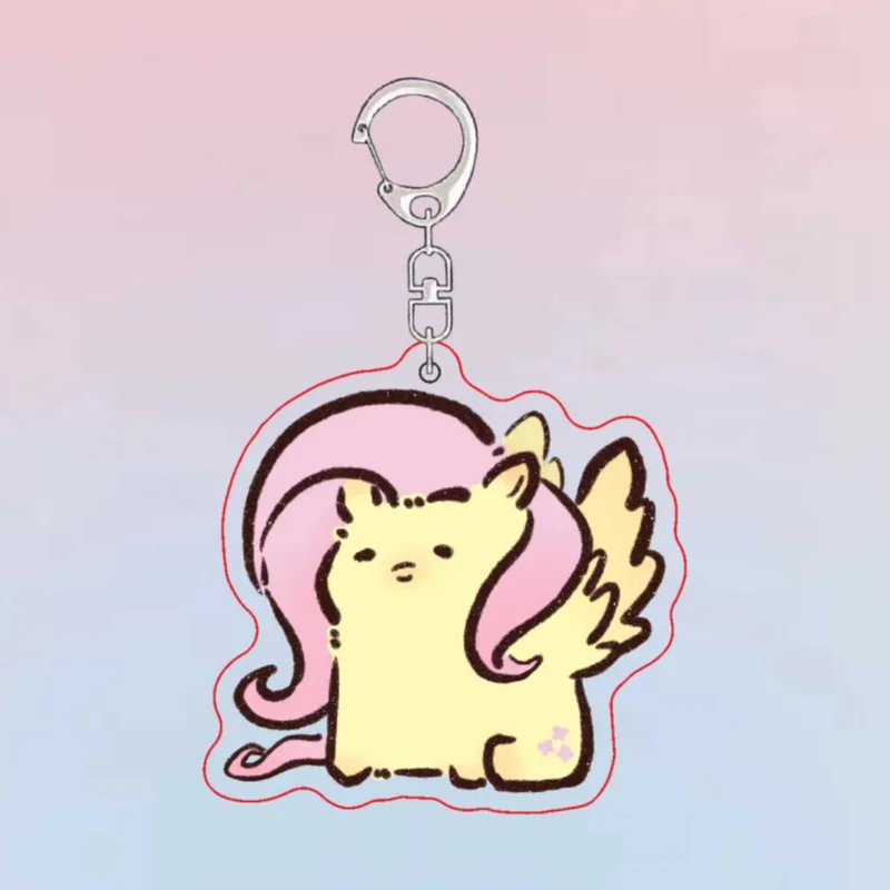 My Little Pony Anime Cartoon Keychain Ziyue Yunbao Picchi School Bag Exquisite Pendant Birthday Gift Kawaii Creative Decoration