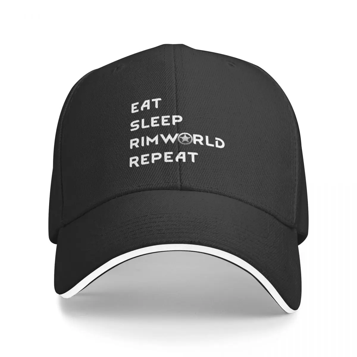 

Eat Sleep Rimworld Repeat Baseball Cap Sun Cap Luxury Brand Dropshipping Men's Baseball Women's