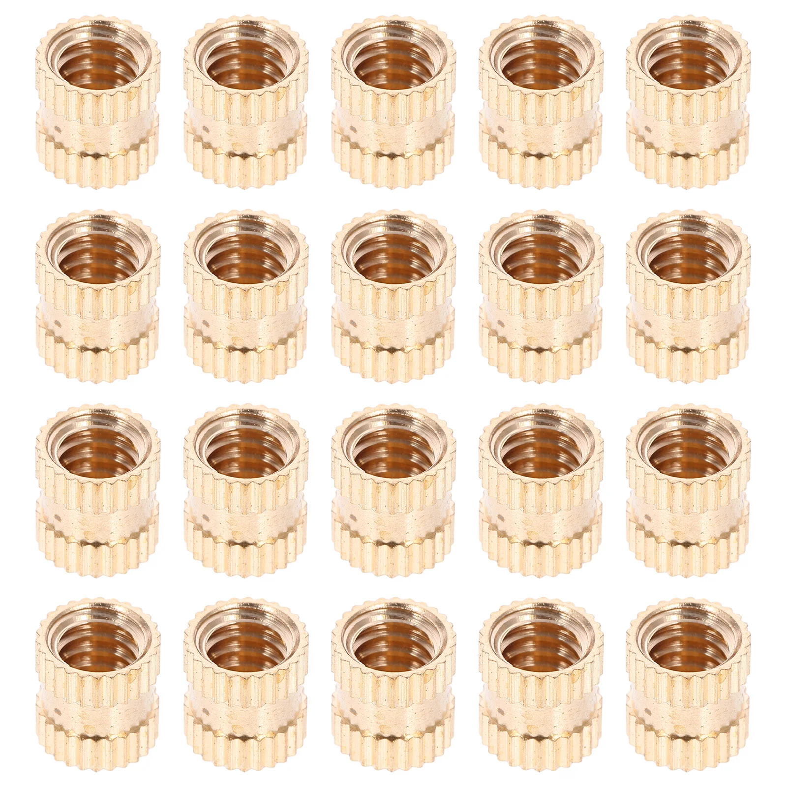 20 Pcs Knurled Nut /- Embedment Nuts Decorative Brass Threaded Insert Copper for 3D Printers High Temperature