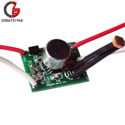 DIY Low Voltage DC Sound Light Control Sensor DC 3V-30V LED Driver 5V 6V 12V 24V Photosensitive Voice Switch Circuit Module 60W