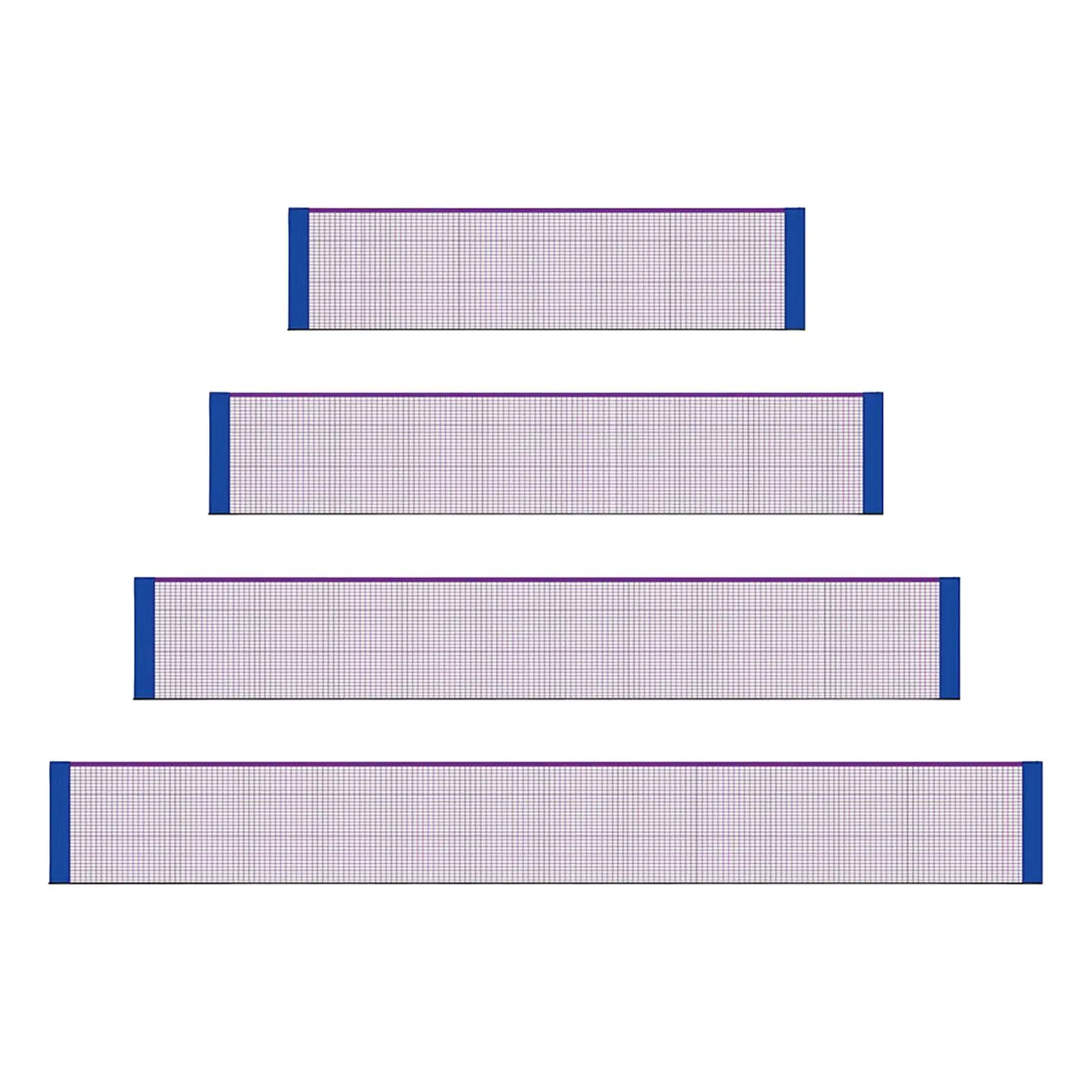

Outdoor Portable Badminton Net Polyester Mesh Foldable Sports Replacement for Backyard Training