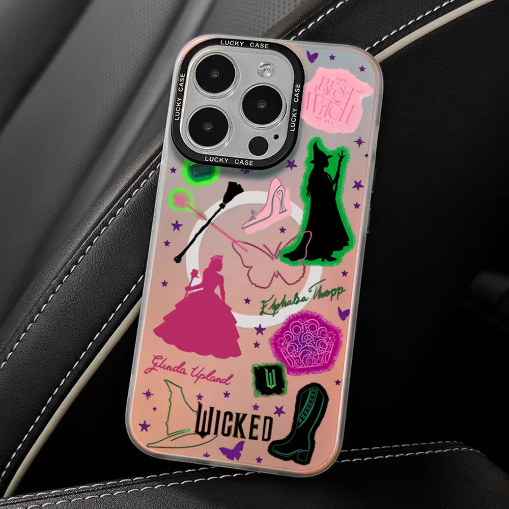 W-Wicked Part One Movie G-Glinda For Huawei MATE P 60 PURA NOVA 70 For Honor 90 100 PRO Magnetic IMD Chameleon Laser Phone Case