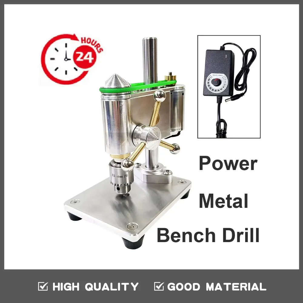 

100-240V Mini Drilling Machine Mechanical Decorative Adjustable Pressure Precision Watch Bench Drill Model Crafts Series