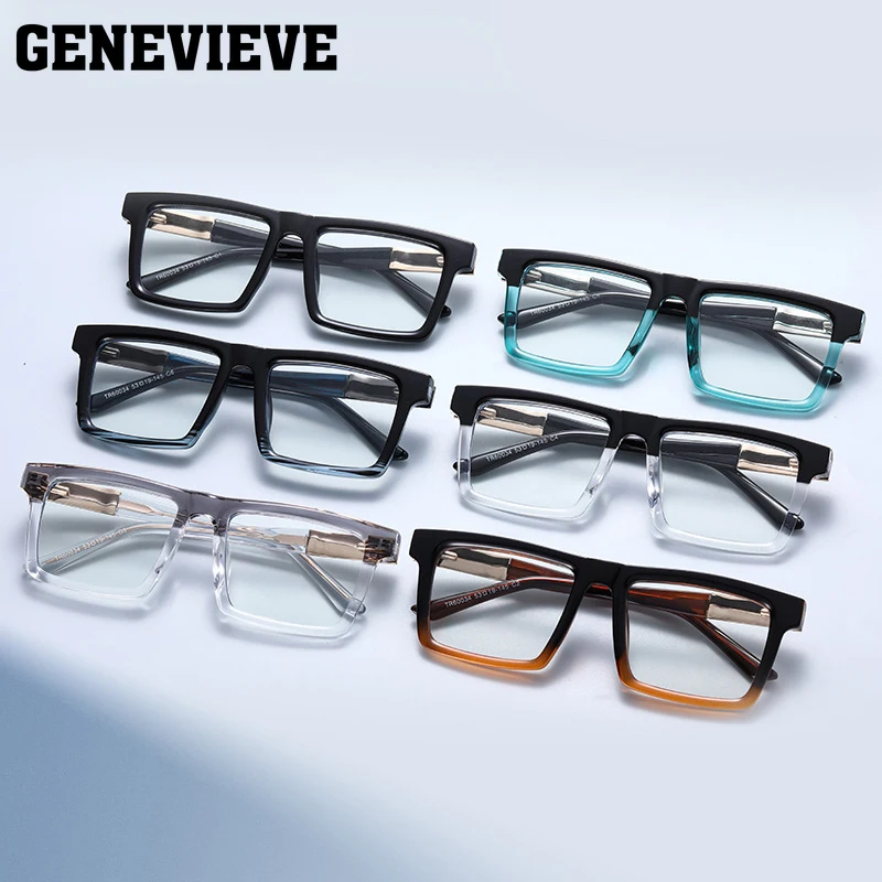 جنيف نظارات قراءة جديدة وبسيطة للرجال مخصصة فوتوكروميك مضادة للضوء الأزرق يمكن تخصيصها وصفة طبية #3