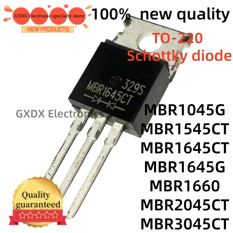 10-20Uds 100% new quality MBR1045G MBR1545CT MBR1645CT TO220 MBR1645G MBR1660 MBR2045CT MBR3045CT TO-220 in stock