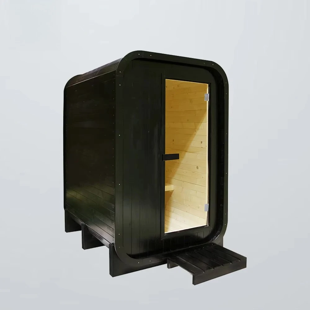 Easy Installation Solid Wood Eco-Friendly Garden Stress Relief Outdoor Infrared Sauna with Computer Control Panel
