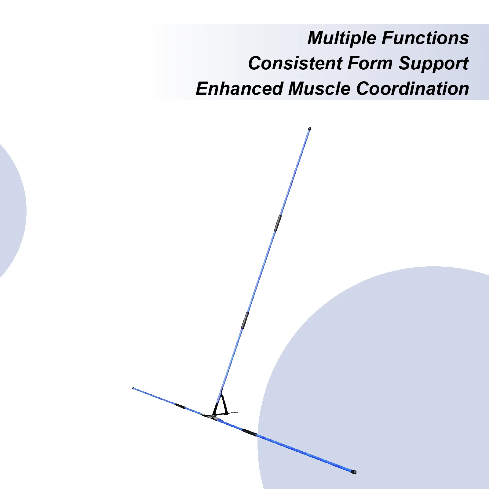 

Golf Alignment Stick Swing Detachable Rod Trainer Golf Swing Training Aid For Practice Indoor Chipping Hitting Backyard Home