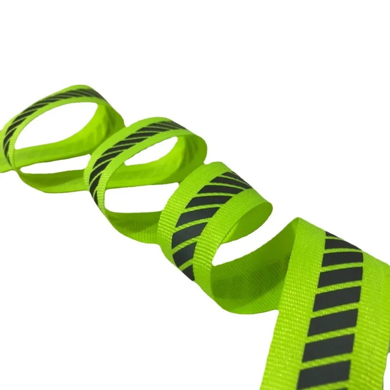 2,5 cm x 50 Jahre Twill Reflektierendes Gurtband Polyester Reflektierendes Klebeband Nähen für Kleidung – Detail 8