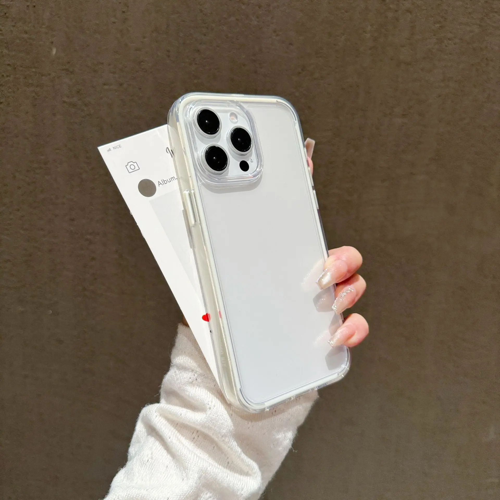 Hülle für iPhone 17 Pro Transparentes Acryl Anti-Drop Drei-in-Eins, für 15 Schutzhülle – Detail 10