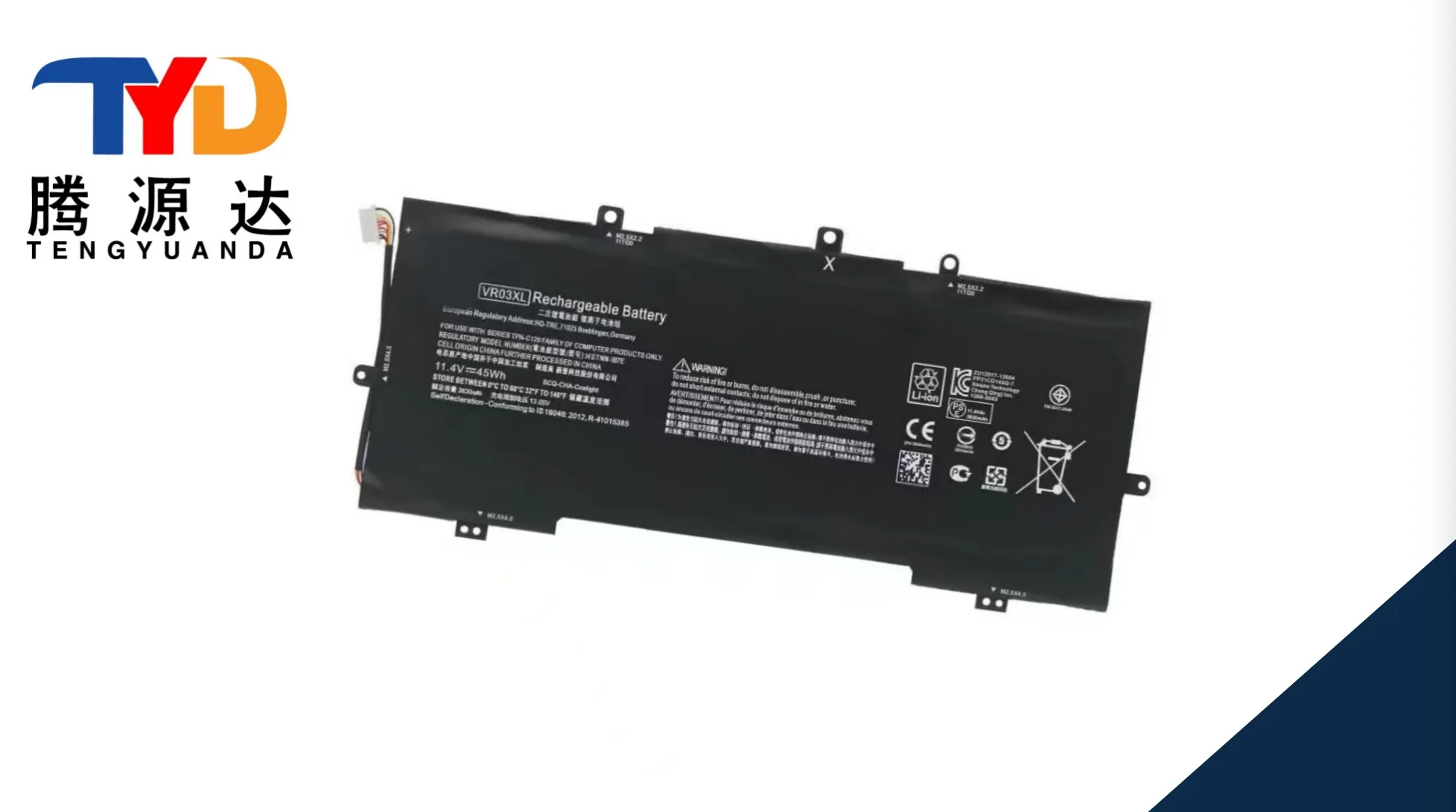 

VR03XL 11,4 В 45 Втч аккумулятор для ноутбука HP Envy 13-d 13-d000 13-d010nr 13-d008na 13-d053s3 13-d040wm 13-d049tu 13-d040nr 13-d010nr