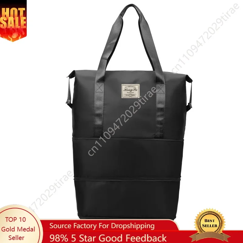 Oxford cloth large capacity travel bag Dry wet separation storage business travel luggage bag Detachable universal wheel