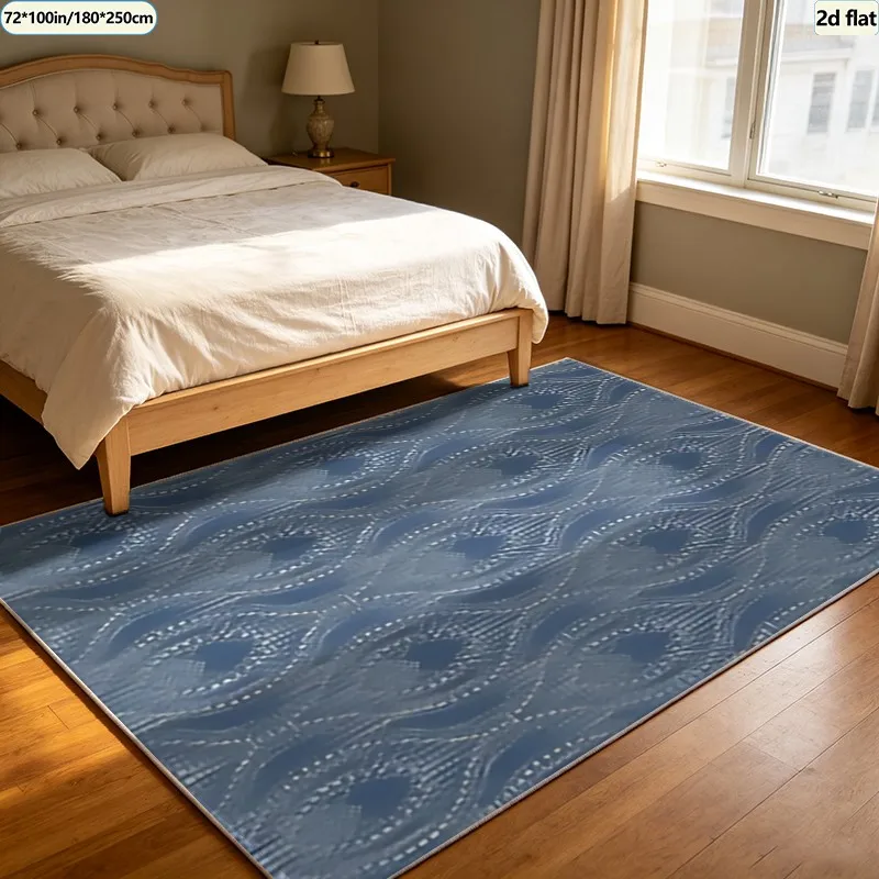 1 Piece of Retro Plush Concentric Circle Geometric Heart-Shaped Carpet, Soft and Comfortable, Suitable for All Seasons, Lightweight and Easy to Care For, Home Decoration, Living Room, Bedroom, Dining Room, Autumn, Winter
