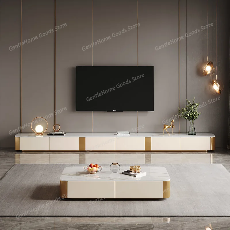 Light Luxury Solid Wood TV Cabinet Italian Wall Storage Gamer Tv Stands Console Entertainment Organizer Archivadores Furniture