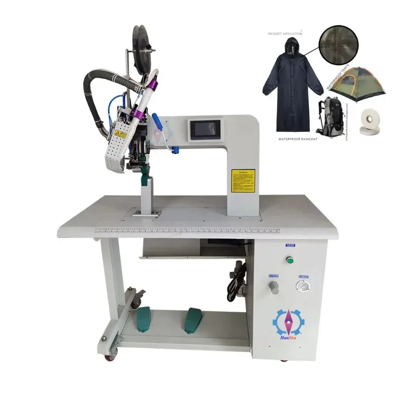 Factory New Outdoor Water-Proof Apparel Garment Tent PU Tape Apply Welding Sealer Hot Air Seam Sealing Machine Plastic Welder