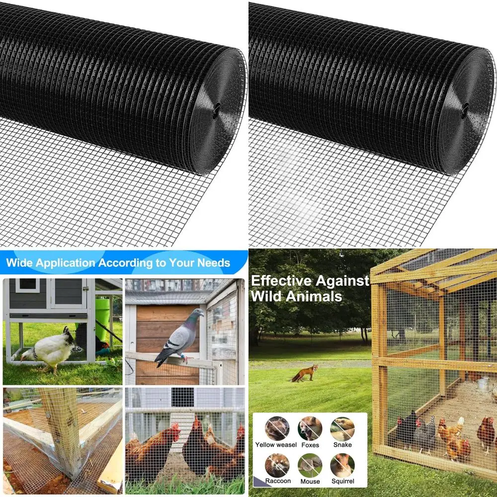 

Полудюймовый рулон сварной проволочной сеткой 19 калибра, 48x100 дюймов, сетка для куриных клеток