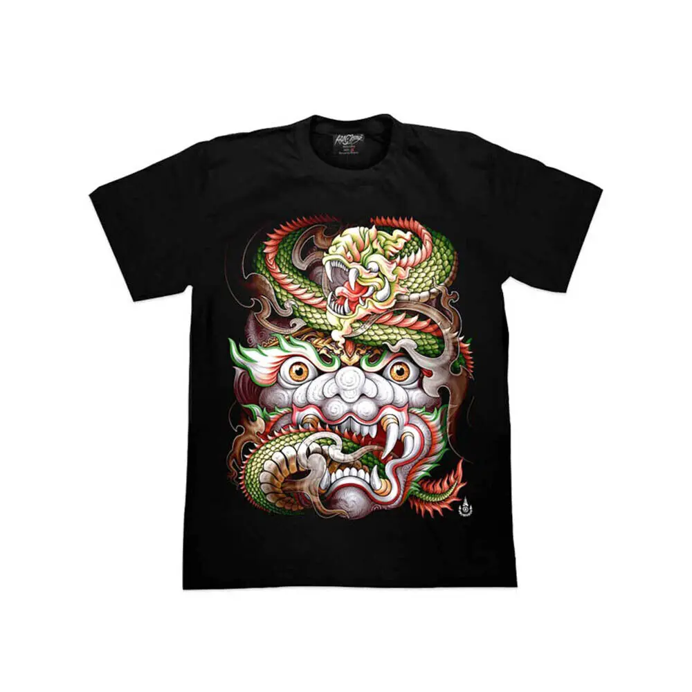 Thai Dragon Giant T Shirt Naga Mythical Creatures Glow In The Dark Fantasy Tees